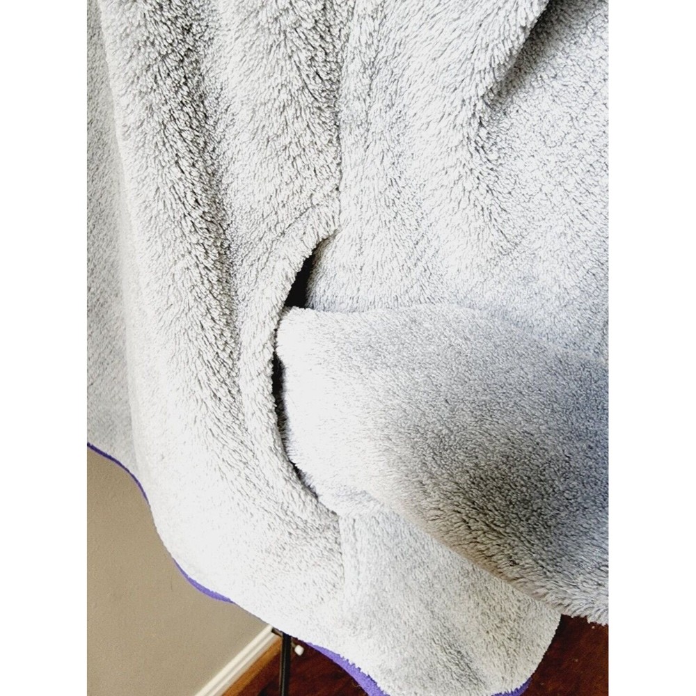 Patagonia Synchilla Pullover Snap T Fleece Jacket Mens Size M Gray Purple a - Picture 7 of 7